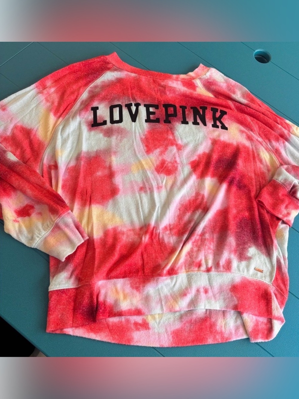 VS PINK Love Pink Crewneck Sweater